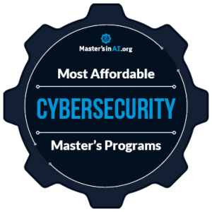 Award Badge for the Most Affordable Master's in Cybersecurity Degrees