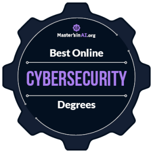 Purple Award Graphic for the Best Bachelor's in Cybersecurity Award